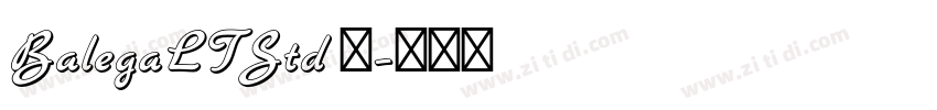 BalegaLTStd 中字体转换